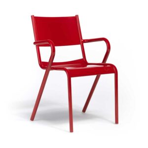 sedia in alluminio V12 di design